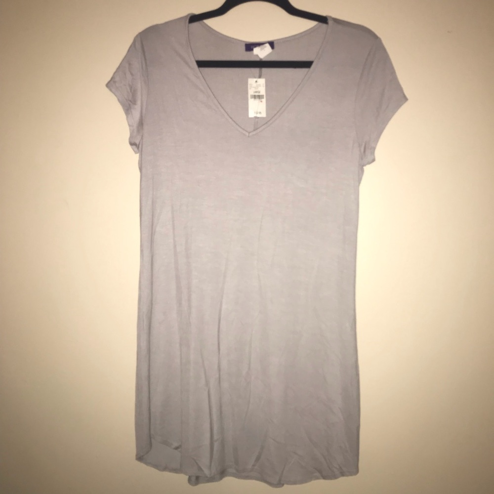 Lilac-Gray Cover Up Dress